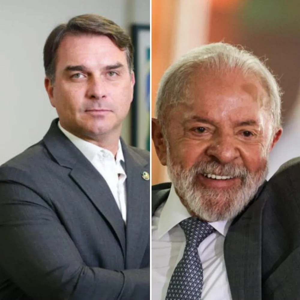Flávio Bolsonaro aparece à frente de Lula em nova pesquisa